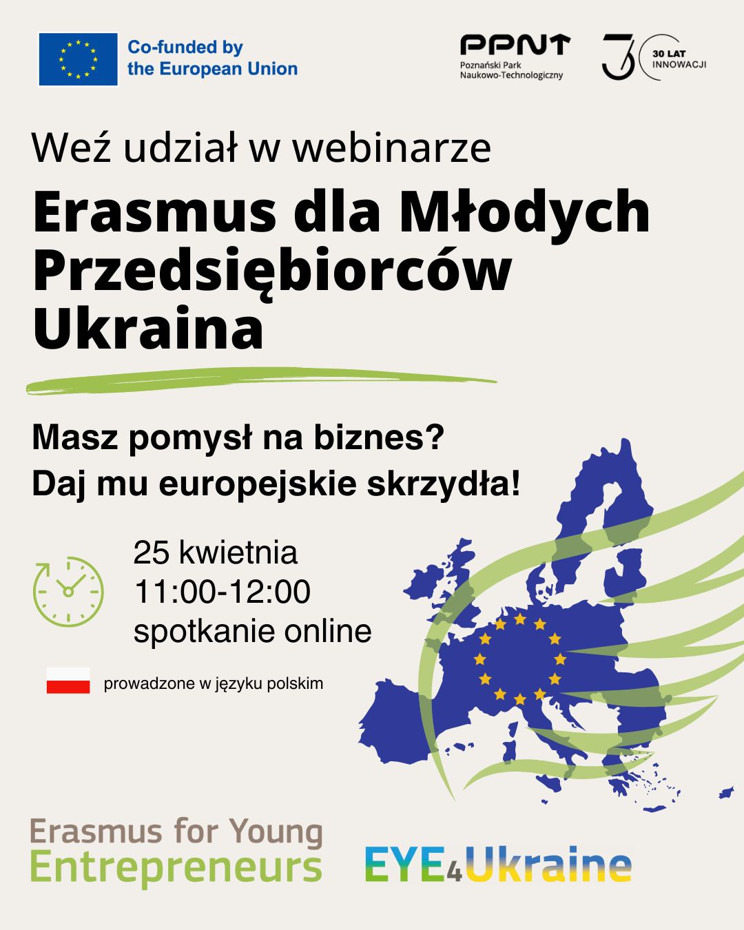 webinar Program Erasmus dla Młodych Przedsiębiorców Ukraina